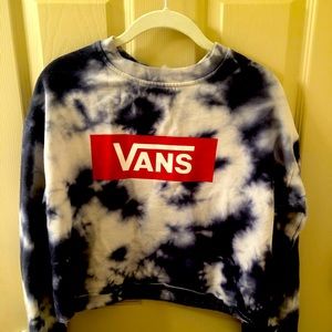 Cropped Vans Tie-Dye Sweater